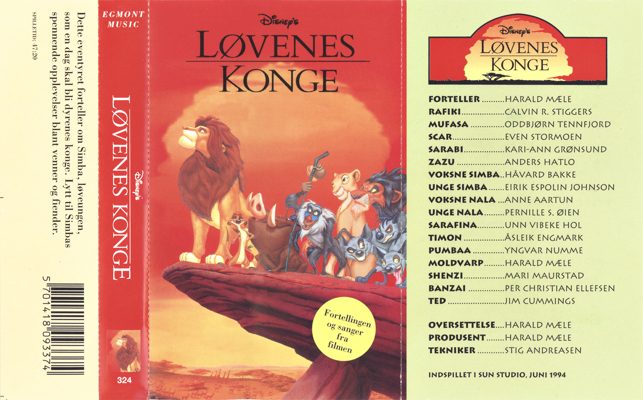 Omslag for Løvenes konge